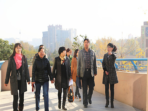 同心创文明 携手建东外——市创文检查小组莅临东区外国语学校检查指导工作